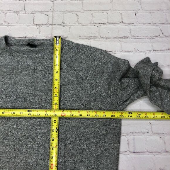 J. Crew Men Long Sleeve Crew Neck Cotton Knit Sweater Size Large Gray B253 -11 - Picture 4 of 14